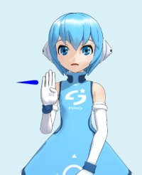 手話　指文字「げ」