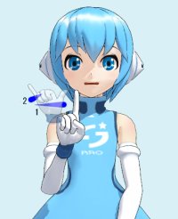 手話　指文字「びゃ」