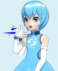 手話　指文字「ぢょ」