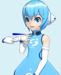 手話　指文字「にょ」